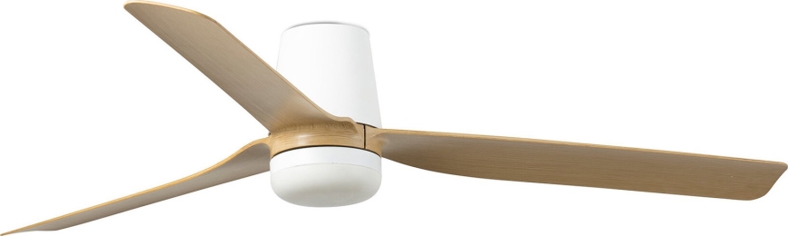 FARO 33829WT-1TW - LED himmennettävä kattovalo PUNT TUB M LED/18W/230V 3000/4200/6500K ruskea/valkoinen halkaisija 132 cm Wi-Fi Tuya + kauko-ohjaus