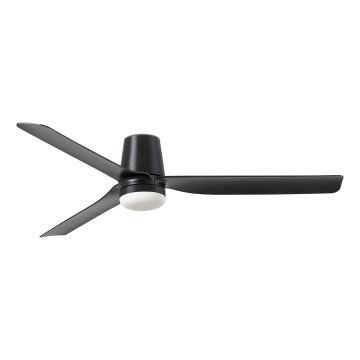FARO 33830-1TW - LED himmennettävä kattovalo PUNT TUB M LED/18W/230V 3000/4200/6500K halkaisija 130 cm musta + kauko-ohjaus