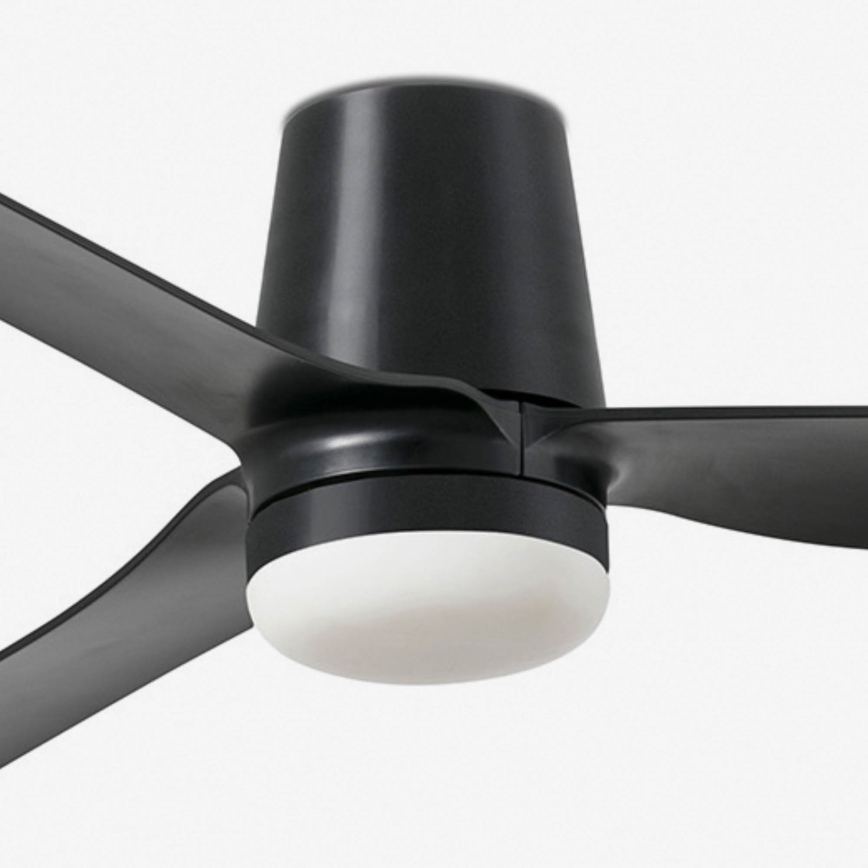 FARO 33830-1TW - LED himmennettävä kattovalo PUNT TUB M LED/18W/230V 3000/4200/6500K halkaisija 130 cm musta + kauko-ohjaus