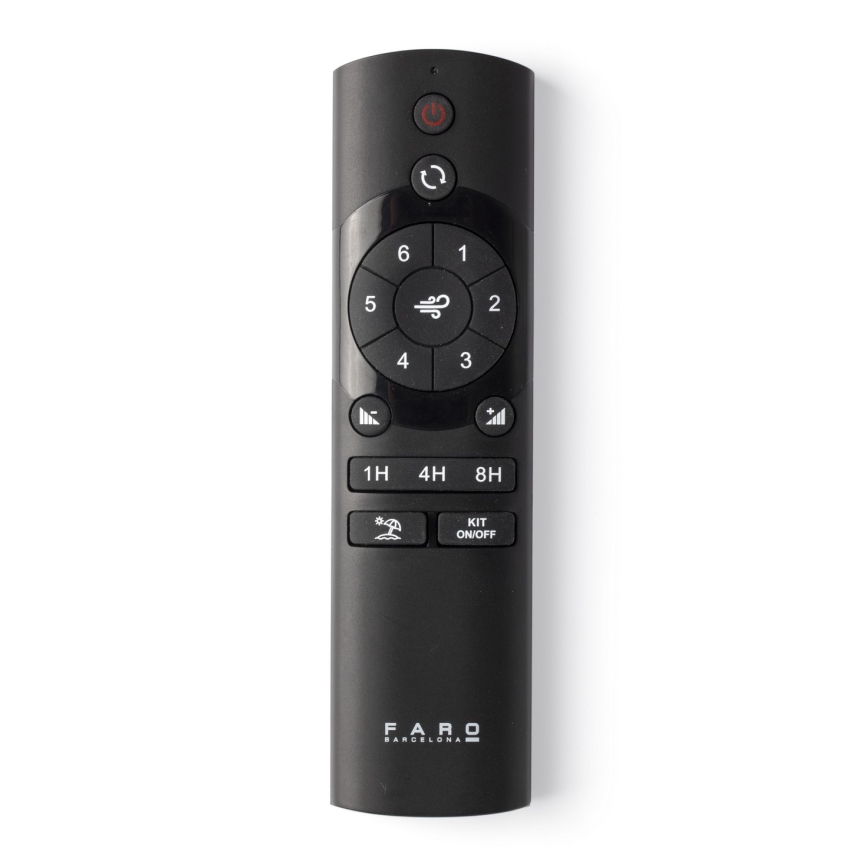 FARO 33830-1TW - LED himmennettävä kattovalo PUNT TUB M LED/18W/230V 3000/4200/6500K halkaisija 130 cm musta + kauko-ohjaus