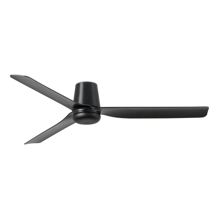 FARO 33830 - Kattotuuletin PUNT TUB M musta halkaisija 130 cm + kauko-ohjaus