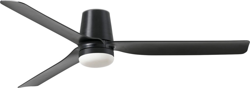 FARO 33830WT-1TW - LED himmennettävä tuuletin PUNT TUB M LED/18W/230V 3000/4200/6500K musta halkaisija 132 cm Wi-Fi Tuya + kauko-ohjaus
