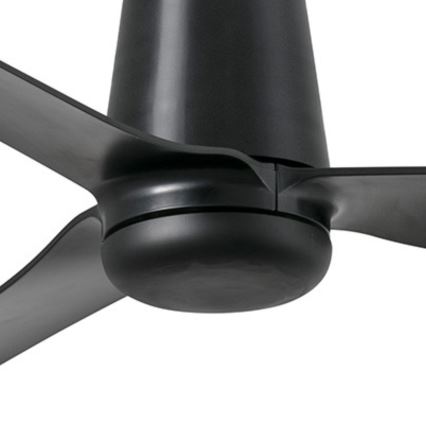 FARO 33830WT - Kattotuuletin PUNT TUB M musta halkaisija 132 cm Wi-Fi Tuya + kauko-ohjaus