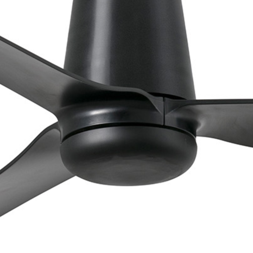 FARO 33830WT - Kattotuuletin PUNT TUB M musta halkaisija 132 cm Wi-Fi Tuya + kauko-ohjaus