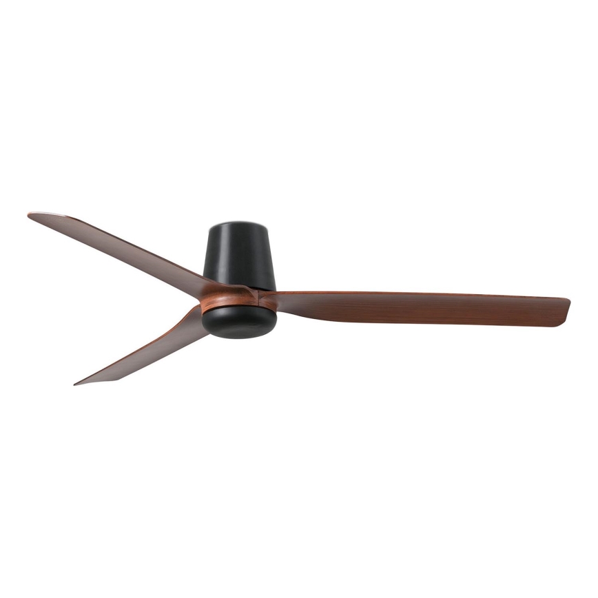 FARO 33831 - Kattotuuletin PUNT TUB M ruskea/musta halkaisija 130 cm + kauko-ohjaus