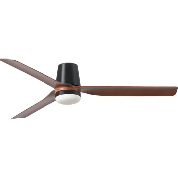 FARO 33831WT-1TW - LED himmennettävä kattovalo PUNT TUB M LED/18W/230V 3000/4200/6500K ruskea/musta halkaisija 132 cm Wi-Fi Tuya + kauko-ohjaus