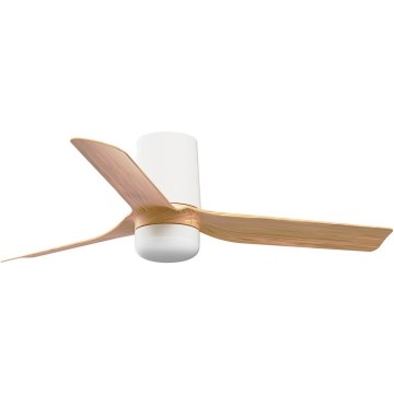 FARO 33833-1TW - LED himmennettävä kattovalo MINI PUNT TUB S LED/10W/230V 2700/4000/6000K halkaisija 90 cm ruskea/valkoinen + kauko-ohjaus