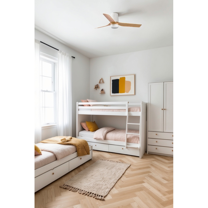 FARO 33833-1TW - LED himmennettävä kattovalo MINI PUNT TUB S LED/10W/230V 2700/4000/6000K halkaisija 90 cm ruskea/valkoinen + kauko-ohjaus