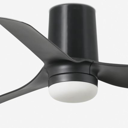 FARO 33834-1TW - LED himmennettävä kattovalo MINI PUNT TUB S LED/10W/230V 2700/4000/6000K halkaisija 90 cm musta + kauko-ohjaus