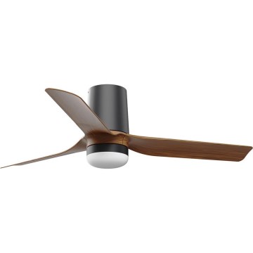 FARO 33835-1TW - LED himmennettävä kattovalo MINI PUNT TUB S LED/10W/230V 2700/4000/6000K halkaisija 90 cm ruskea/musta + kauko-ohjaus