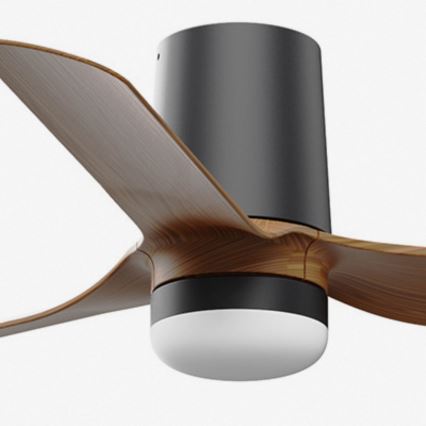 FARO 33835-1TW - LED himmennettävä kattovalo MINI PUNT TUB S LED/10W/230V 2700/4000/6000K halkaisija 90 cm ruskea/musta + kauko-ohjaus