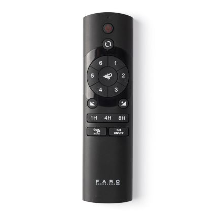 FARO 33835-1TW - LED himmennettävä kattovalo MINI PUNT TUB S LED/10W/230V 2700/4000/6000K halkaisija 90 cm ruskea/musta + kauko-ohjaus