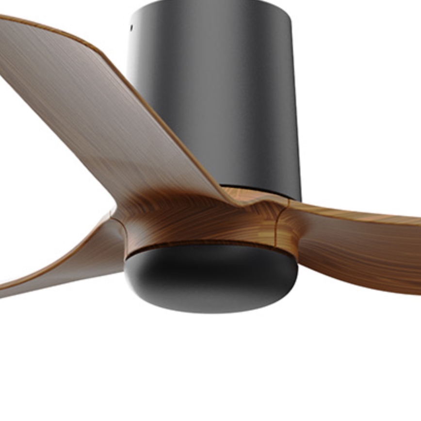 FARO 33835 - Kattotuuletin MINI PUNT TUB S ruskea/musta halkaisija 90 cm + kauko-ohjaus