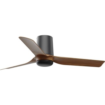 FARO 33835WT - Kattotuuletin MINI PUNT TUB S ruskea/musta halkaisija 90 cm Wi-Fi Tuya + kauko-ohjaus