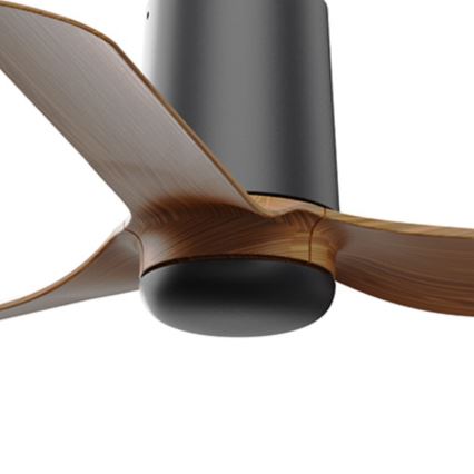FARO 33835WT - Kattotuuletin MINI PUNT TUB S ruskea/musta halkaisija 90 cm Wi-Fi Tuya + kauko-ohjaus
