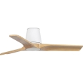 FARO 33836 - Kattotuuletin HEYWOOD TUB S mänty/valkoinen halkaisija 90 cm + kauko-ohjaus