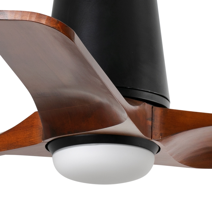 FARO 33837-1TW - LED himmennettävä kattovalo HEYWOOD TUB S LED/10W/230V 2700/4000/6000K mänty/musta halkaisija 90 cm + kauko-ohjaus