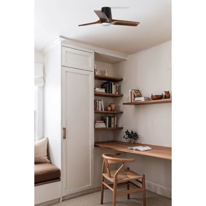 FARO 33837WT-1TW - LED himmennettävä kattovalo HEYWOOD TUB S LED/10W/230V 2700/4000/6000K mänty/valkoinen halkaisija 90 cm Wi-Fi Tuya + kauko-ohjaus