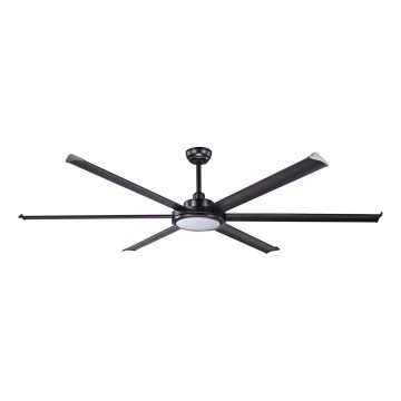 FARO 34203-130 - LED Kattotuuletin ROTTERDAM XL LED/32W/230V musta halkaisija 200 cm + kauko-ohjaus
