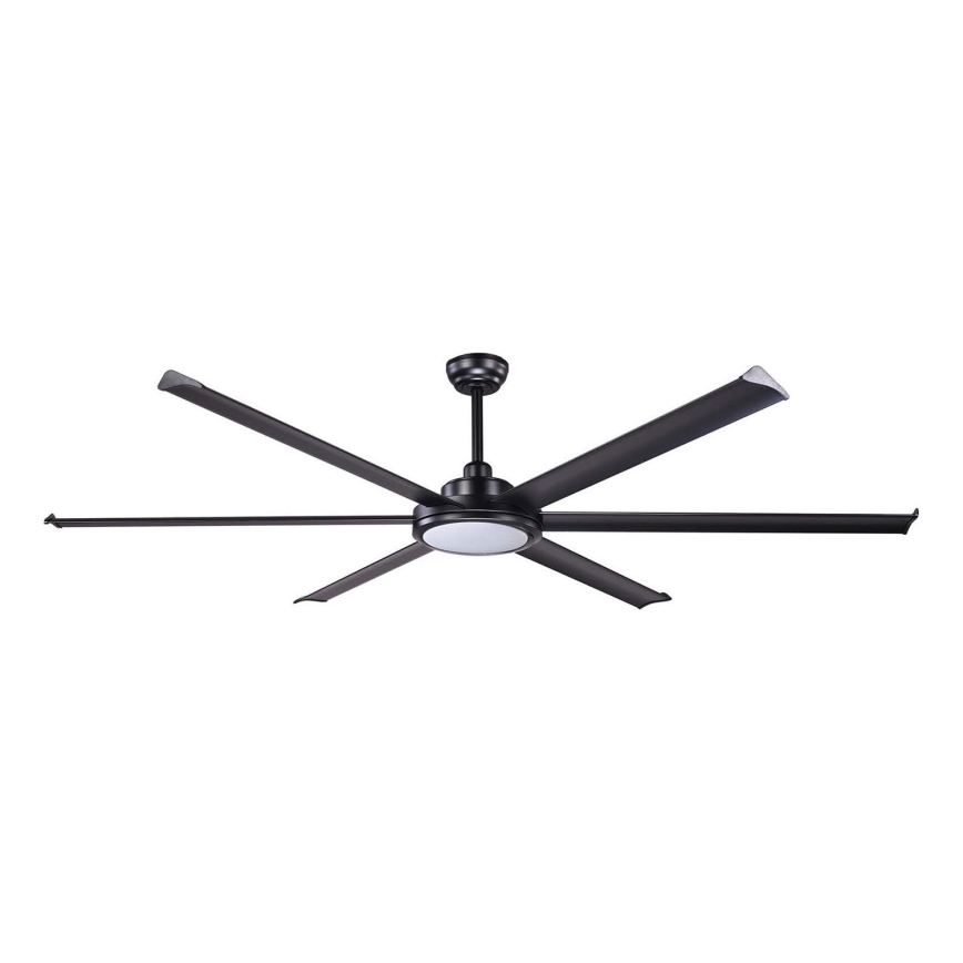 FARO 34203-130 - LED Kattotuuletin ROTTERDAM XL LED/32W/230V musta halkaisija 200 cm + kauko-ohjaus
