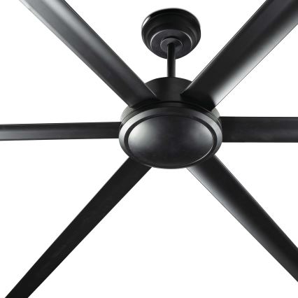 FARO 34207 - Kattotuuletin ROTTERDAM XXL musta halkaisija 250 cm + kauko-ohjaus