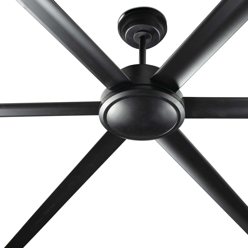 FARO 34207 - Kattotuuletin ROTTERDAM XXL musta halkaisija 250 cm + kauko-ohjaus