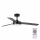 FARO 34261 - LED Kattotuuletin BARTH LED/24W/230V musta + kauko-ohjaus