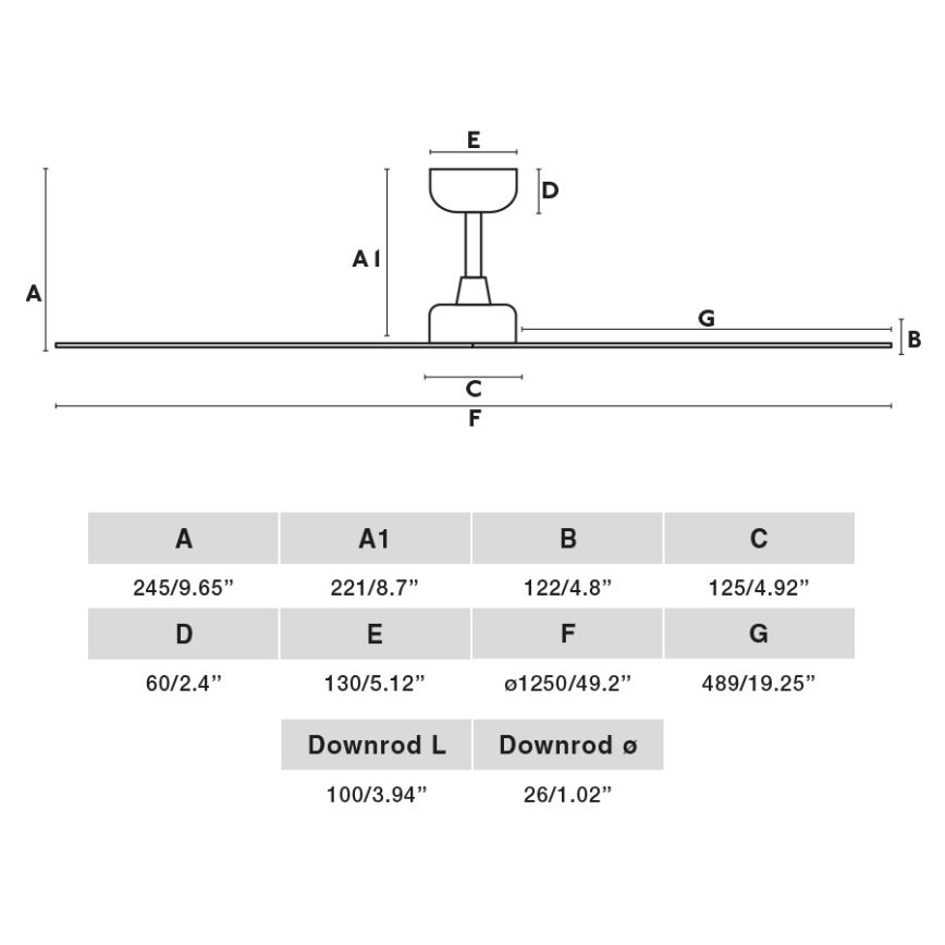 FARO 34274 - Kattotuuletin MARINE M valkoinen halkaisija 125 cm IP44 + kauko-ohjaus
