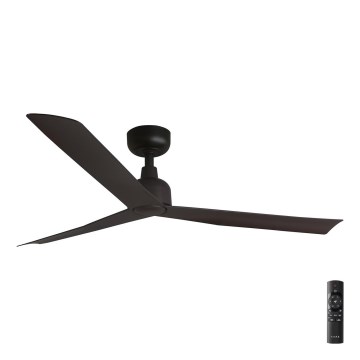 FARO 34275 - Kattotuuletin MARINE M ruskea halkaisija 125 cm IP44 + kauko-ohjaus