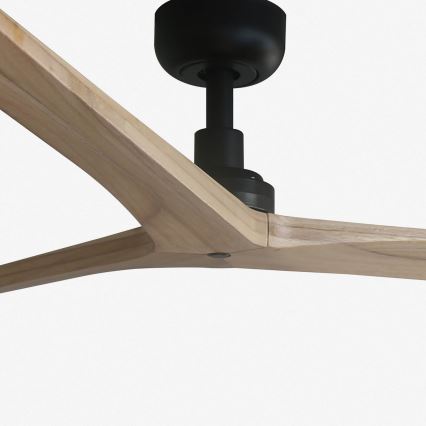 FARO 34282 - Kattotuuletin KLIM L ruskea/musta halkaisija 150 cm + kauko-ohjaus