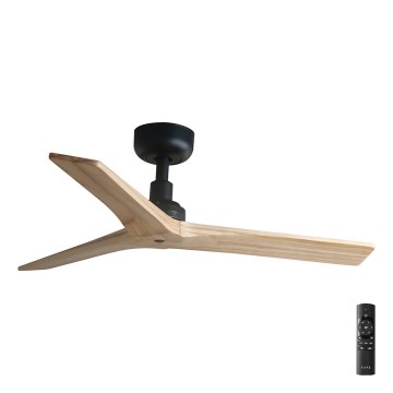 FARO 34284 - Kattotuuletin KLIM S ruskea/musta halkaisija 92,5 cm + kauko-ohjaus