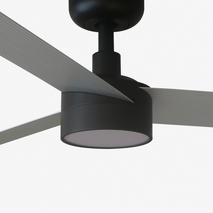 FARO 34286-1TW - LED himmennettävä kattotuuletin CRUISER L LED/18W/230V 2700/4000/6500K halkaisija 132 cm musta/harmaa + kaukosäädin
