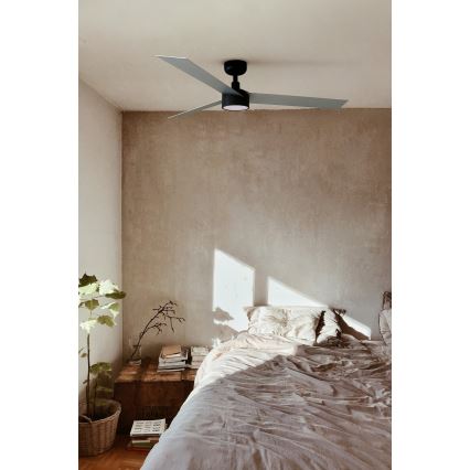 FARO 34286-1TW - LED himmennettävä kattovalo CRUISER L LED/18W/230V 2700/4000/6500K halkaisija 132 cm musta/harmaa + kauko-ohjaus