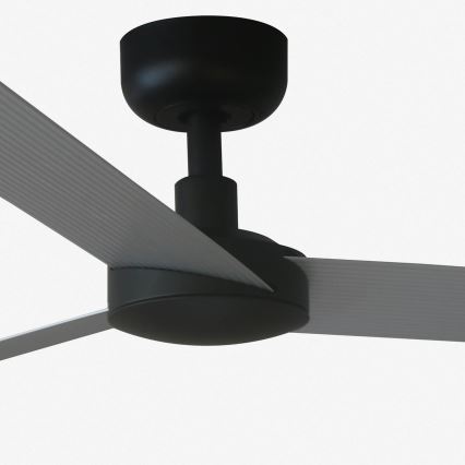 FARO 34286 - Kattotuuletin CRUISER L musta halkaisija 132 cm + kauko-ohjaus