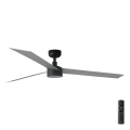 FARO 34287-1TW - LED himmennettävä kattotuuletin CRUISER XL LED/18W/230V 2700/4000/6500K halkaisija 160 cm musta/harmaa + kaukosäädin