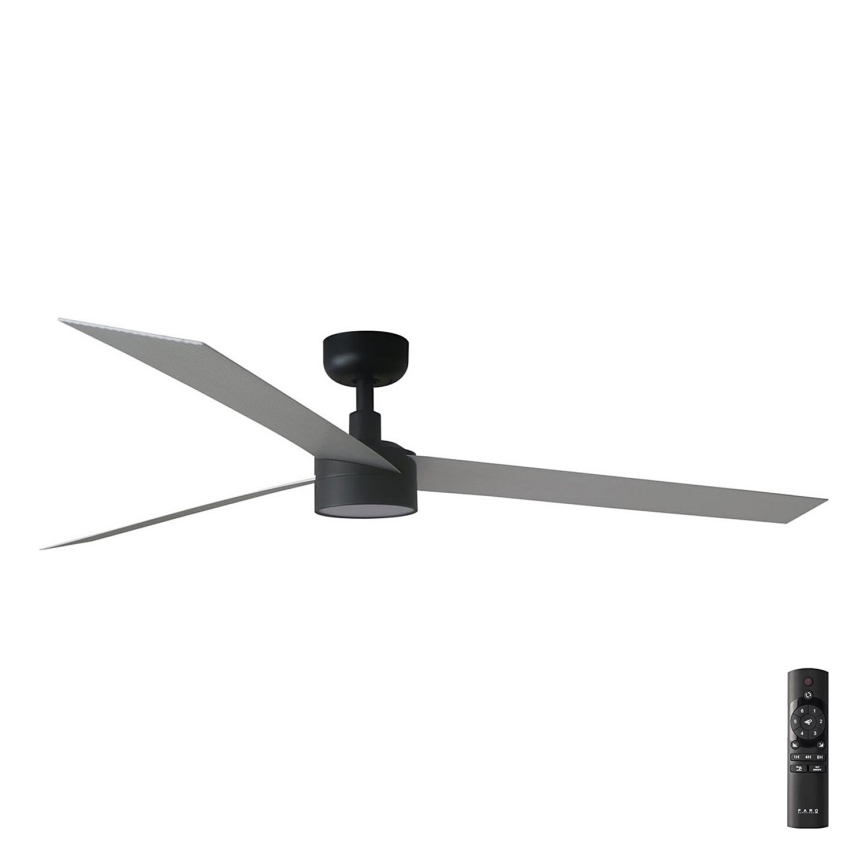 FARO 34287-1TW - LED himmennettävä kattovalo CRUISER XL LED/18W/230V 2700/4000/6500K halkaisija 160 cm musta/harmaa + kauko-ohjaus