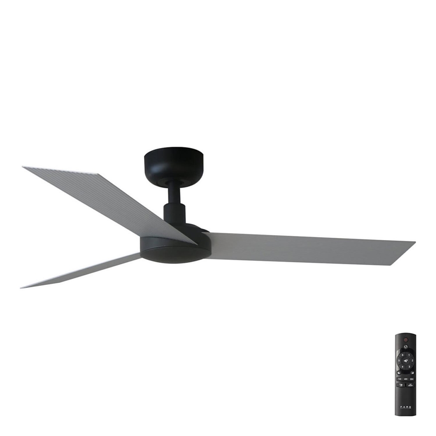 FARO 34287 - Kattotuuletin CRUISER XL musta halkaisija 160 cm + kauko-ohjaus