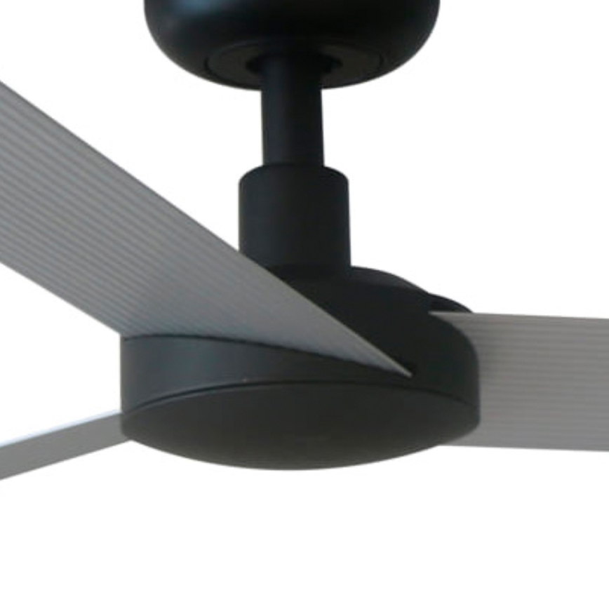 FARO 34287 - Kattotuuletin CRUISER XL musta halkaisija 160 cm + kauko-ohjaus