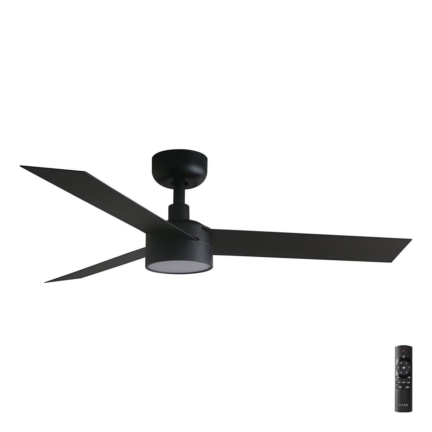 FARO 34289-1TW - LED himmennettävä kattovalo CRUISER S LED/18W/230V 2700/4000/6500K halkaisija 106 cm musta + kauko-ohjaus