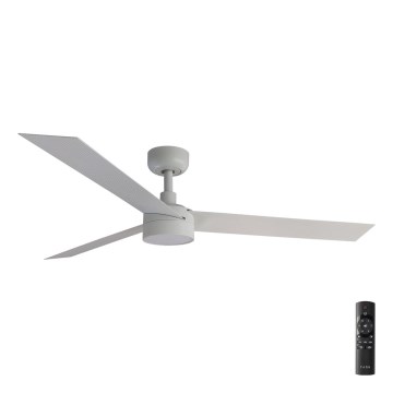 FARO 34290-1TW - LED himmennettävä CRUISER -katto- tai pylvästuulettimen LED/20W/230V 2700/4000/6500K halkaisija 132 cm valkoinen + kaukosäädin