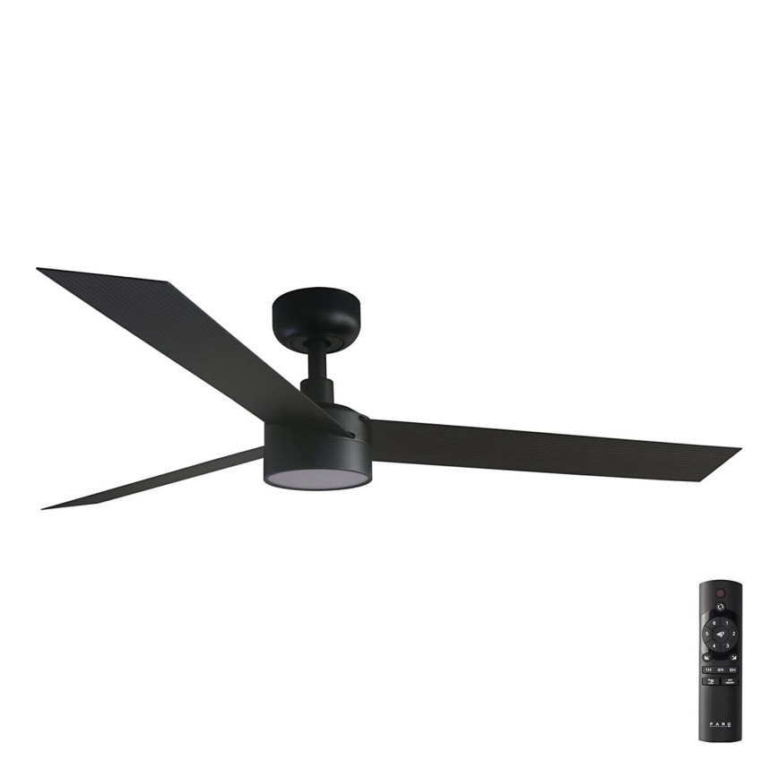 FARO 34291-1TW - LED himmennettävä kattovalo CRUISER LED/20W/230V 2700/4000/6500K halkaisija 132 cm musta + kauko-ohjaus