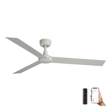 FARO 34292WP - Kattotuuletin CRUISER XL valkoinen halkaisija 160 cm SMART + kauko-ohjaus