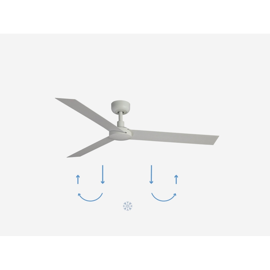 FARO 34292WP - Kattotuuletin CRUISER XL valkoinen halkaisija 160 cm SMART + kauko-ohjaus