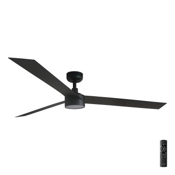 FARO 34293-1TW - LED himmennettävä kattovalo CRUISER XL LED/18W/230V 2700/4000/6500K halkaisija 160 cm musta + kauko-ohjaus