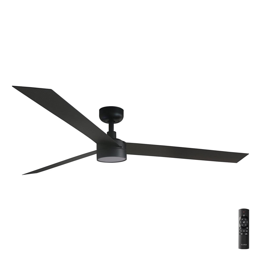 FARO 34293-1TW - LED himmennettävä kattovalo CRUISER XL LED/18W/230V 2700/4000/6500K halkaisija 160 cm musta + kauko-ohjaus