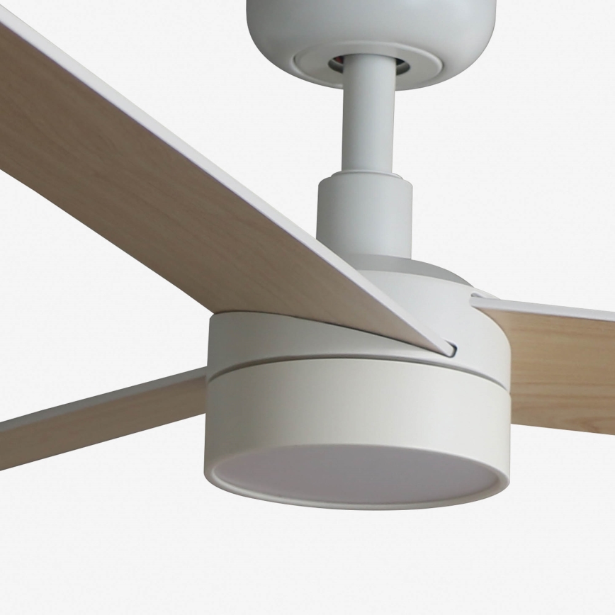 FARO 34295WT-1TW - LED himmennettävä kattovalo RUDDER S LED/18W/230V 2700/4350/6000K valkoinen/beige halkaisija 106 cm Wi-Fi Tuya + kauko-ohjaus