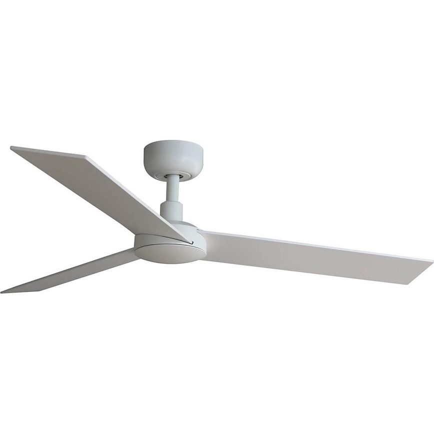 FARO 34295WT - Kattotuuletin RUDDER S valkoinen/beige halkaisija 106 cm Wi-Fi Tuya + kauko-ohjaus