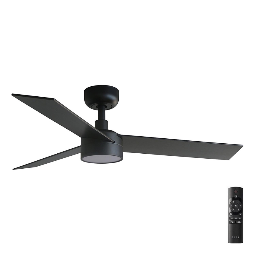 FARO 34296-1TW - LED himmennettävä kattovalo RUDDER S LED/18W/230V 2700/4000/6500K halkaisija 106 cm musta + kauko-ohjaus