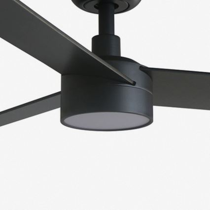 FARO 34296WT-1TW - LED himmennettävä kattovalo RUDDER S LED/18W/230V 2700/4350/6000K musta/ruskea halkaisija 106 cm Wi-Fi Tuya + kauko-ohjaus