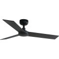 FARO 34296WT - Kattotuuletin RUDDER S musta/ruskea halkaisija 106 cm Wi-Fi Tuya + kauko-ohjaus